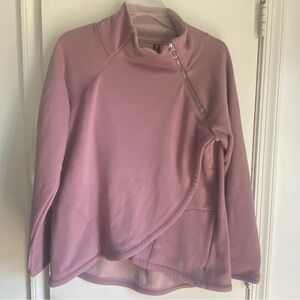 Athleta Mauve Large‎  Zip-Up Sweatshirt